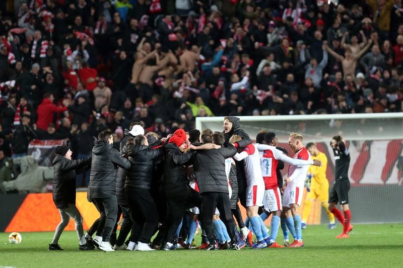 Football. UEFA Europa League. Slavia Prague - Sevilla FC. 14.03.2019