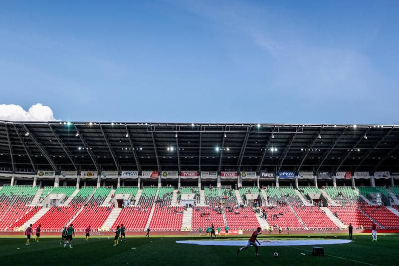 Football. Fortuna I Liga. GKS Tychy - GKS 1962 Jastrzebie. 01.05.2019