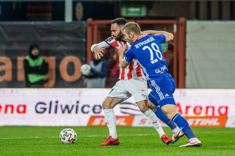 Football. PKO BP Ekstraklasa. Piast Gliwice - Cracovia Krakow. 22.02.2020