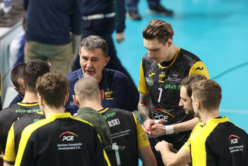 Volleyball. PlusLiga. GKS Katowice - PGE Giek Skra Belchatow. 09.12.2023