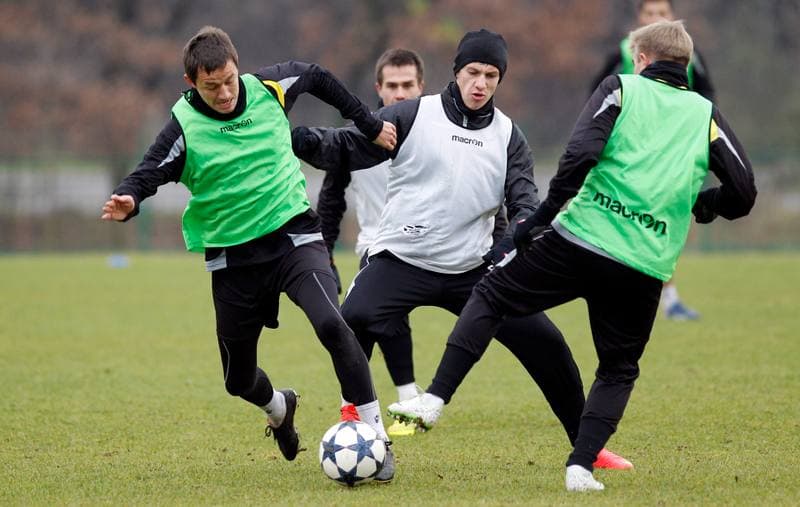 Football. GKS Katowice. Training. 12.01.2015