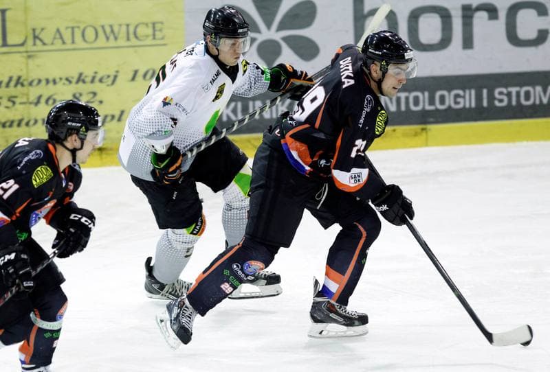 Ice Hockey. Polska Hokej Liga. Naprzod Janow - Ciarko KH Sanok. 14.12.2014