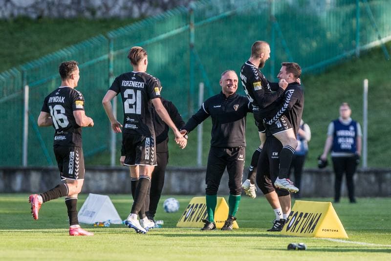 Football. Fortuna I Liga. Zaglebie Sosnowiec - Sandecja Nowy Sacz. 08.05.2022