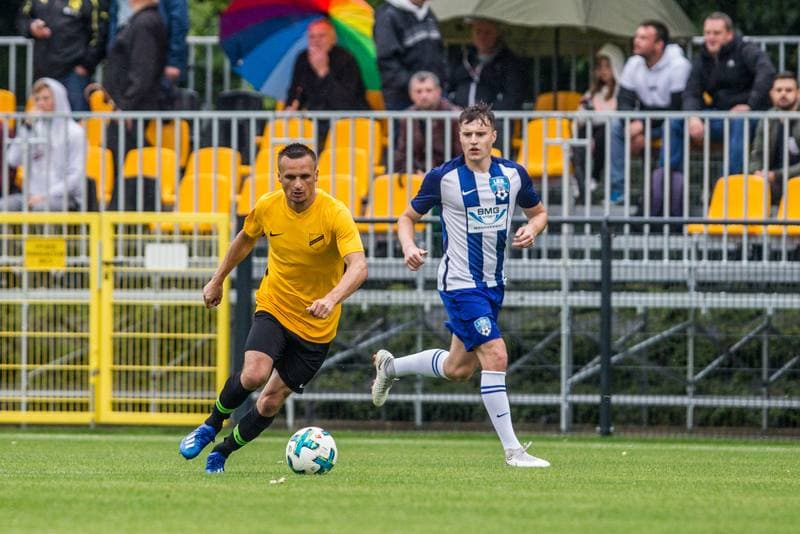 Football. Sparing. LKS Goczalkowice Zdroj - Wieczysta Krakow. 11.07.2020