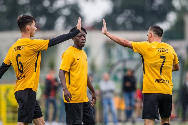 Football. Sparing. LKS Goczalkowice Zdroj - Wieczysta Krakow. 11.07.2020
