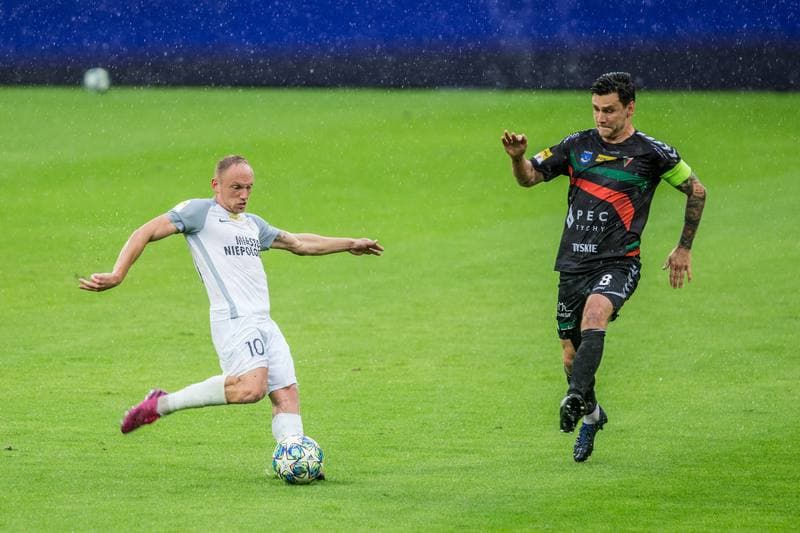 Football. Fortuna I Liga. GKS Tychy - Puszcza Niepolomice. 11.07.2020