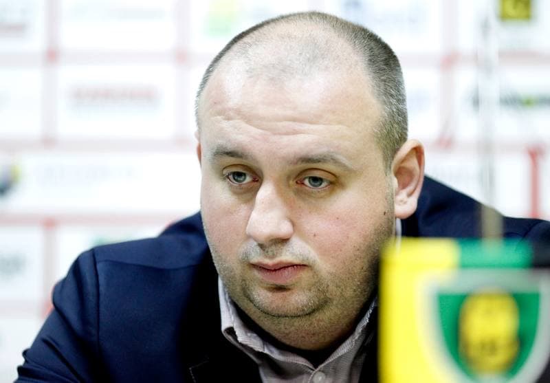 Football. GKS Katowice. Press Conference. 10.02.2015