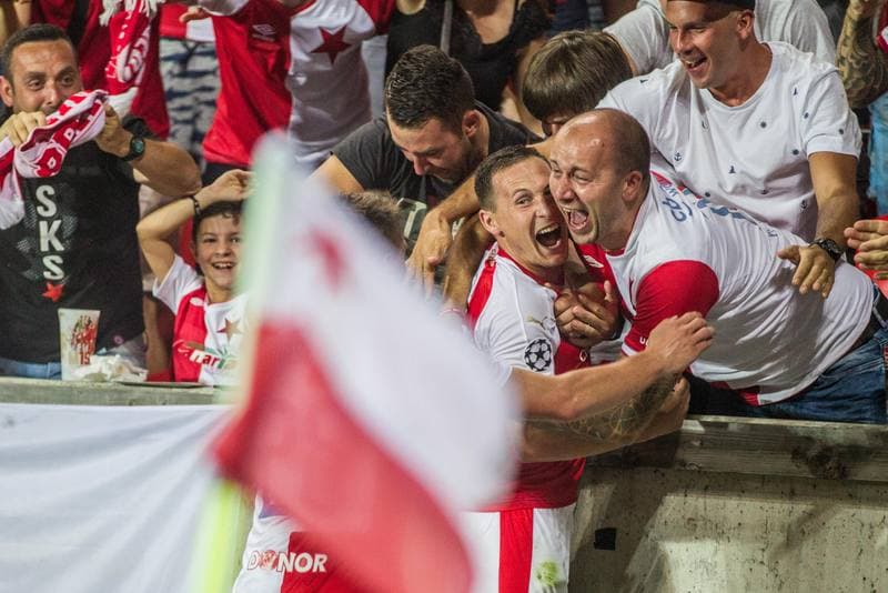 Football. UEFA Champions League. Slavia Prague - CFR Cluj. 28.08.2019