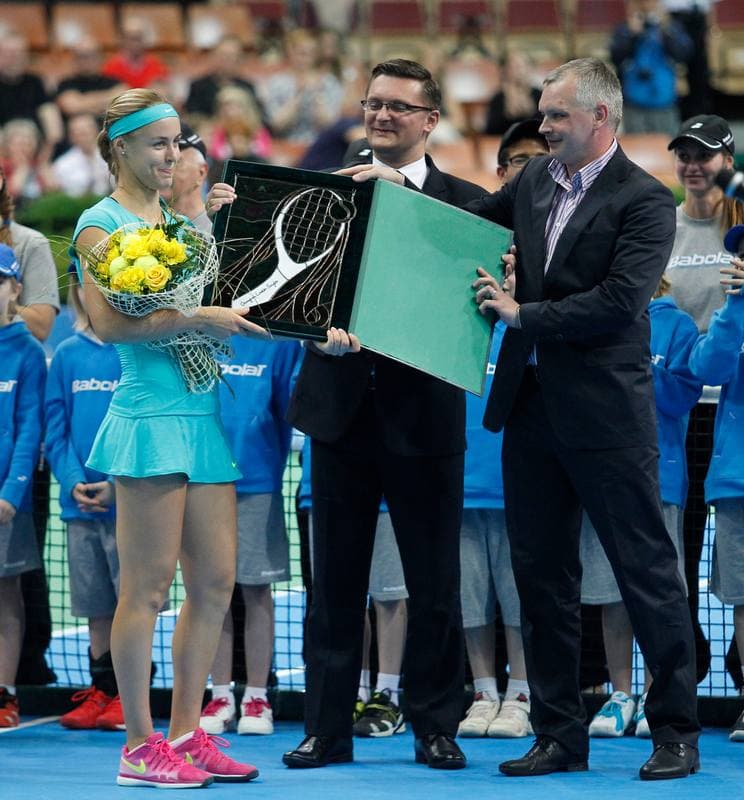Tennis. Katowice Open. Agnieszka Radwanska - Klara Koukalova. 10.04.2015