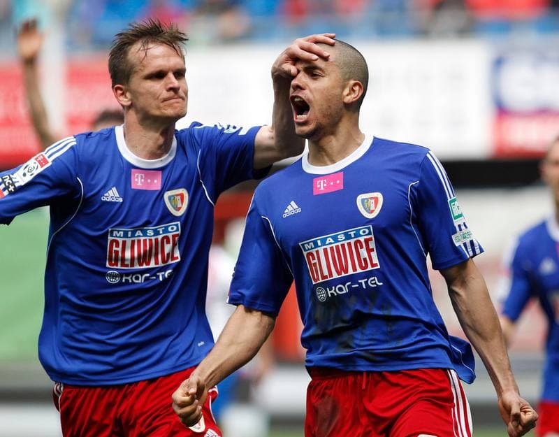 Football. T-Mobile Ekstraklasa. Piast Gliwice - Podbeskidzie Bielsko Biala. 26.04.2015