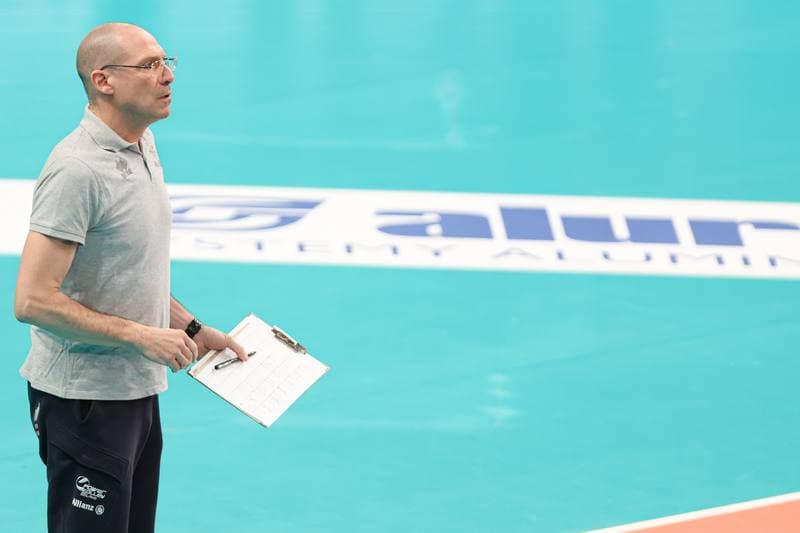 Volleyball. CEV Volleyball Cup. Aluron CMC Warta Zawiercie - Allianz Milano. 10.01.2024