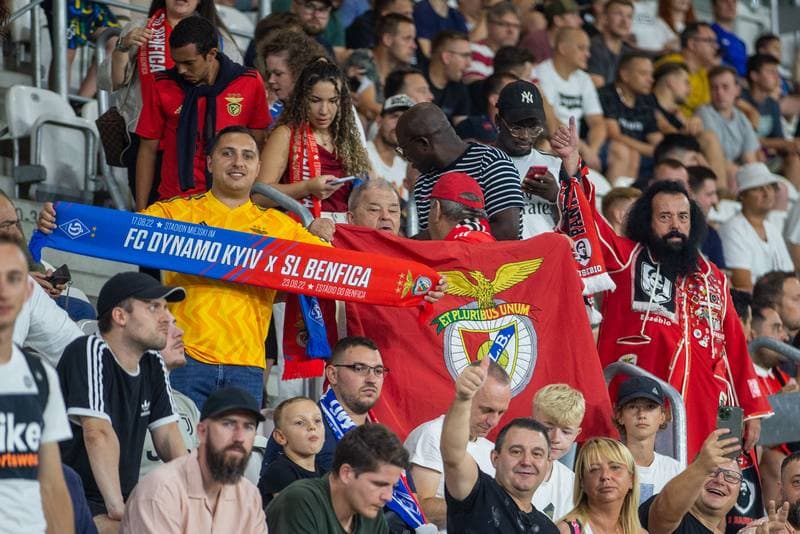 Football. UEFA Champions League. Dynamo Kyiv - Benfica. 17.08.2022