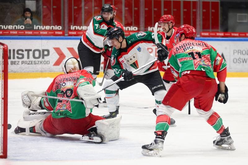 Ice Hockey. Tauron Hokej Liga. GKS Tychy - Zaglebie Sosnowiec. 23.01.2024