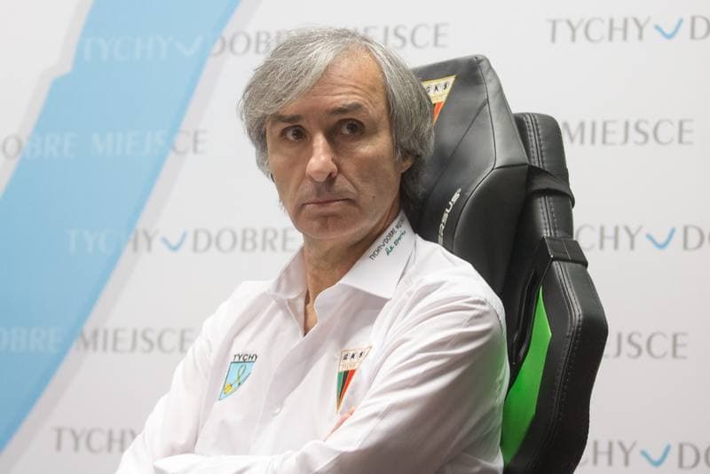 Football. GKS Tychy. Press Conference. 09.03.2020