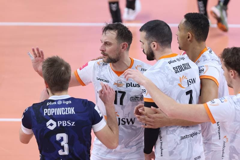 Volleyball. PlusLiga. Jastrzebski Wegiel - GKS Katowice. 03.02.2024