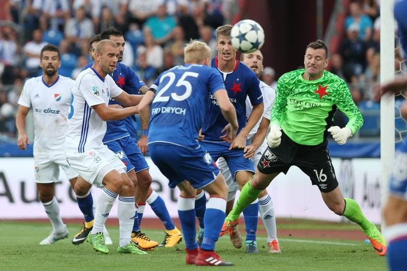 Football. HET Liga. Banik Ostrava - Slavia Prague. 06.08.2017