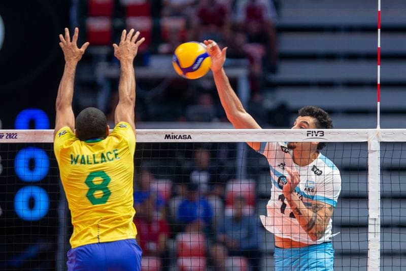 Volleyball. FIVB Men's World Championship. Argentina - Brazil. 08.09.2022