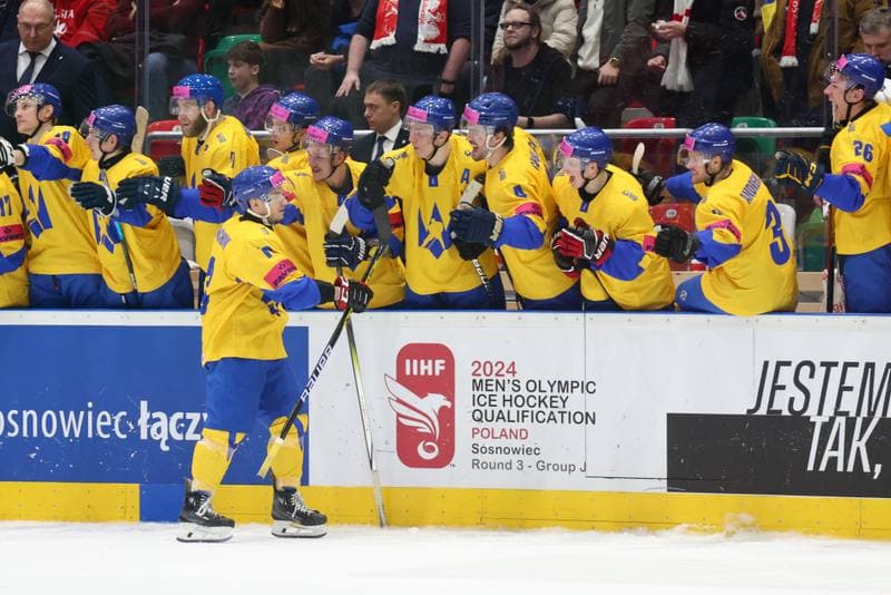 Ice Hockey. Olympic Qualification. Poland - Ukraine. 09.02.2024