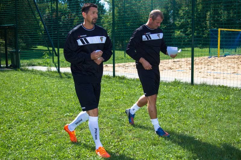 Football. Zaglebie Sosnowiec. Training. 21.08.2017