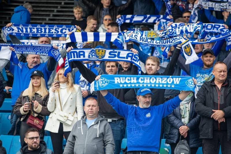 Football. Fortuna I Liga. Ruch Chorzow - Sandecja Nowy Sacz. 02.10.2022