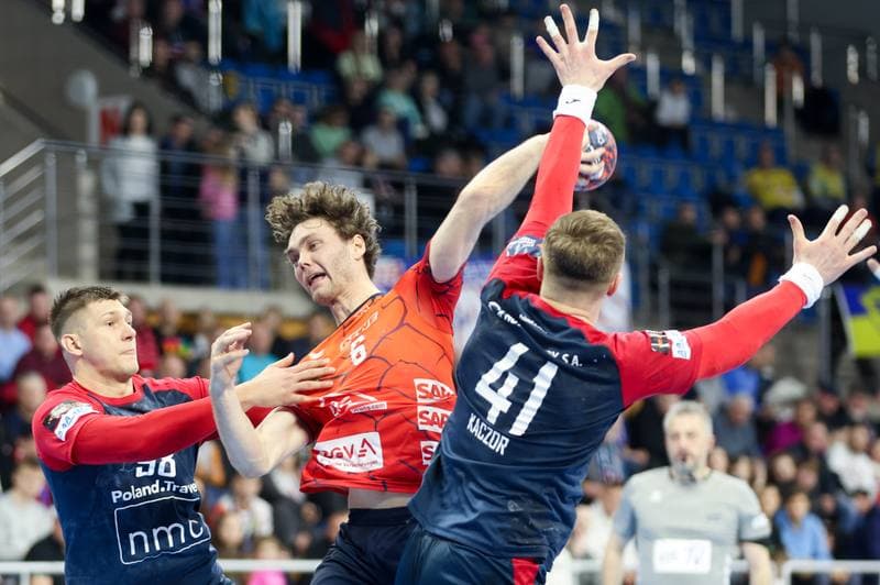 Handball. EHF European League. Gornik Zabrze - Rhein-Neckar Lowen. 13.02.2024