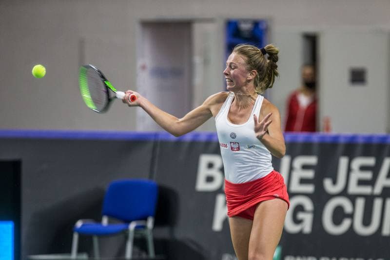 Tennis. Billie Jean King Cup. Poland - Brazil. 16.04.2021