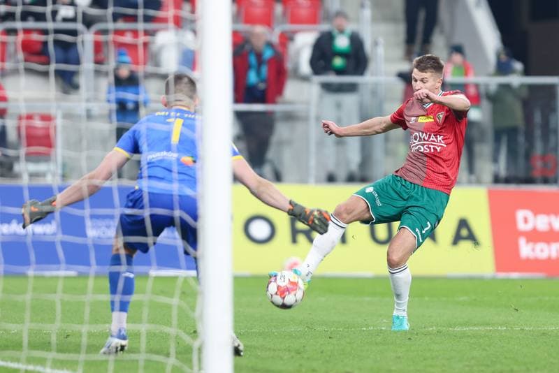 Football. Fortuna I Liga. Zaglebie Sosnowiec - Znicz Pruszkow. 18.02.2024