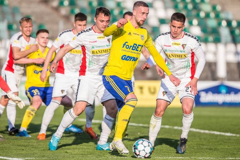 Football. Fortuna I Liga. Zaglebie Sosnowiec - Arka Gdynia. 28.04.2021