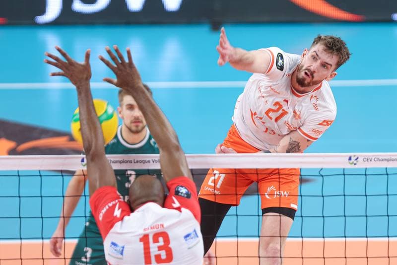 Volleyball. CEV Champions League. Jastrzebski Wegiel - Gas Sales Daiko Piacenza. 28.02.2024