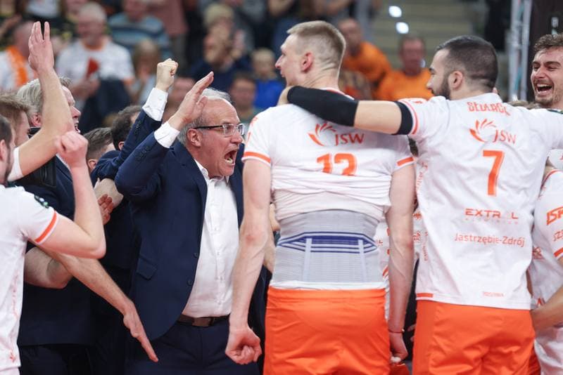 Volleyball. CEV Champions League. Jastrzebski Wegiel - Gas Sales Daiko Piacenza. 28.02.2024