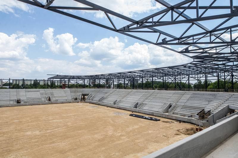 Football. Zaglebiowski Park Sportowy. Construction. 09.06.2021
