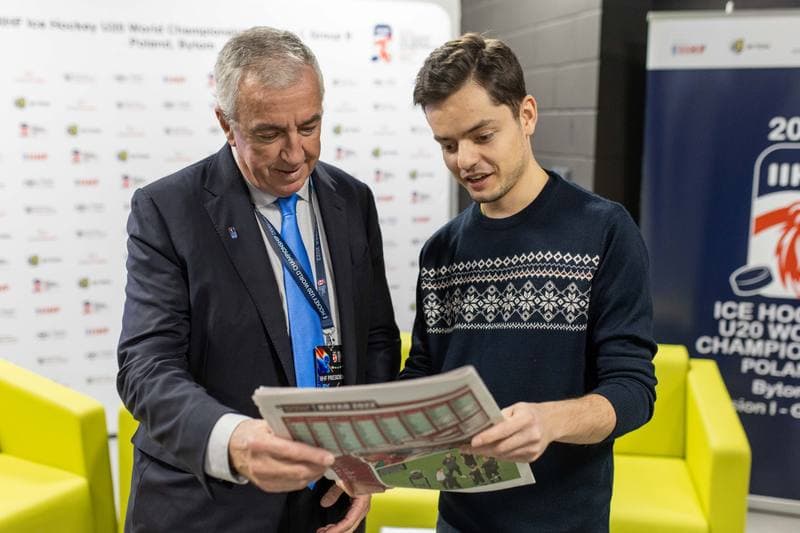 Ice Hockey. U20 World Championship Division 1B. Press Conference. 12.12.2022