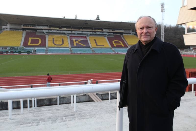 Football. Dukla Prague. Press Conference. 19.11.2018