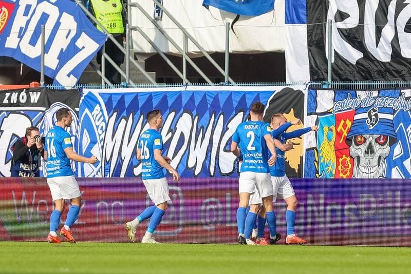 Football. Fortuna I Liga. Ruch Chorzow - LKS Lodz. 19.03.2023