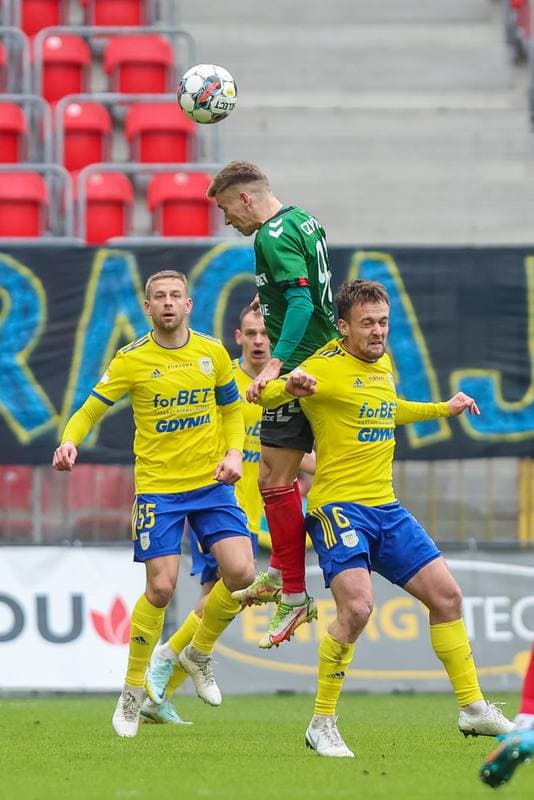 Football. Fortuna I Liga. GKS Tychy - Arka Gdynia. 08.04.2023