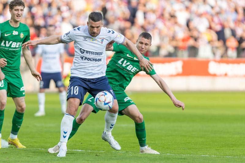 Football. PKO BP Ekstraklasa. Gornik Zabrze - Slask Wroclaw. 23.04.2023