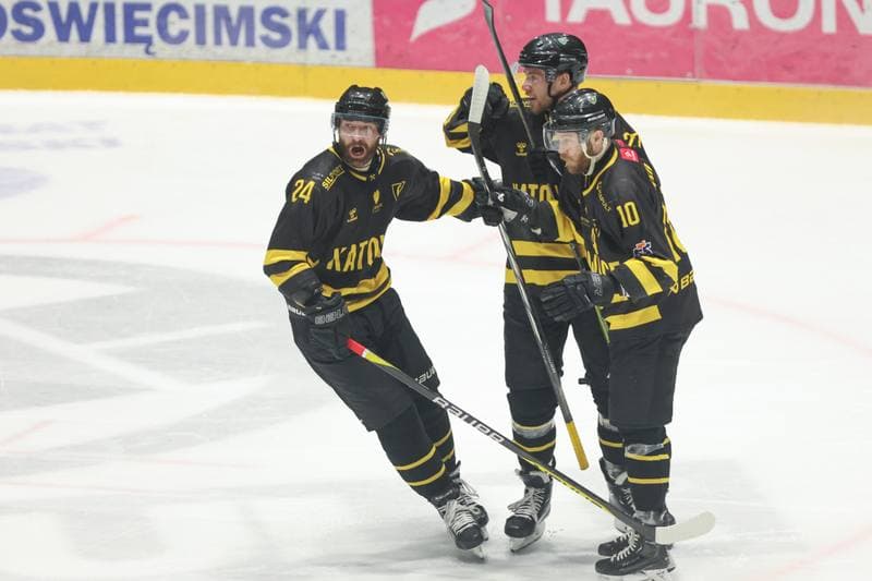 Ice Hockey. Tauron Hokej Liga. Re-Plast Unia Oswiecim - GKS Katowice. 07.04.2024