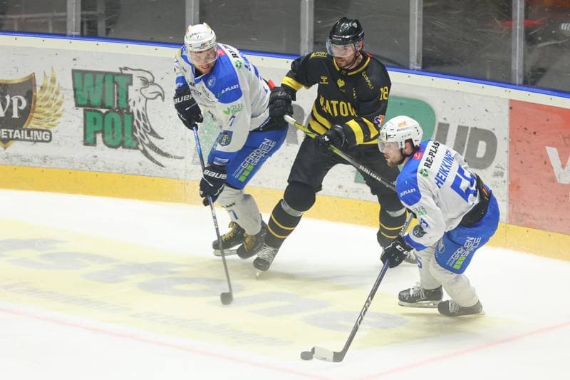 Ice Hockey. Tauron Hokej Liga. Re-Plast Unia Oswiecim - GKS Katowice. 07.04.2024
