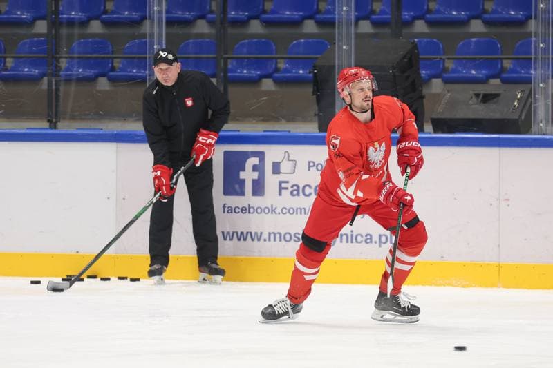 Ice Hockey. Poland national team. Training. 11.04.2024