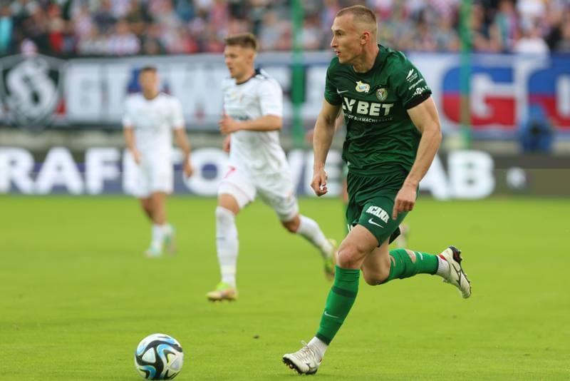 Football. PKO BP Ekstraklasa. Gornik Zabrze - Slask Wroclaw. 14.04.2024