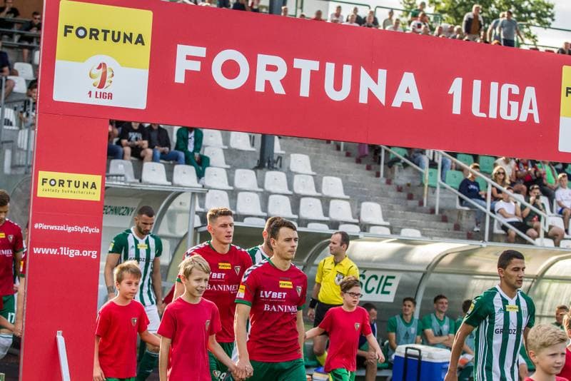 Football. Fortuna I Liga. Zaglebie Sosnowiec - Olimpia Grudziadz. 03.08.2019