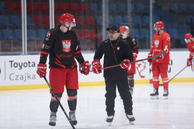 Ice Hockey. Poland national team. Training. 17.04.2024