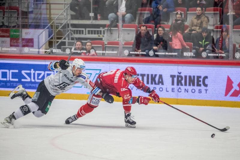 Ice Hockey. Tipsport Extraliga. Ocelari Trinec - Energie Karlovy Vary. 21.02.2022