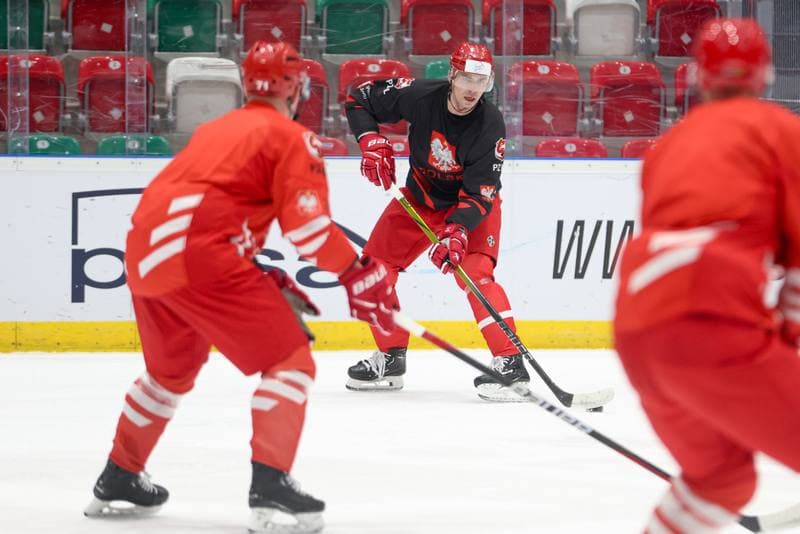Ice Hockey. Poland national team. Training. 30.04.2024