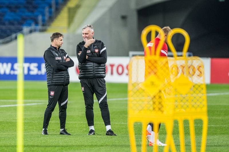 Football. Poland national team. Training. 21.03.2022