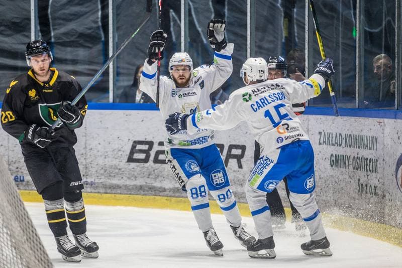 Ice Hockey. Polska Hokej Liga. Re-Plast Unia Oswiecim - GKS Katowice. 07.04.2022