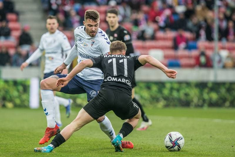 Football. PKO BP Ekstraklasa. Gornik Zabrze - Cracovia Krakow. 06.03.2022