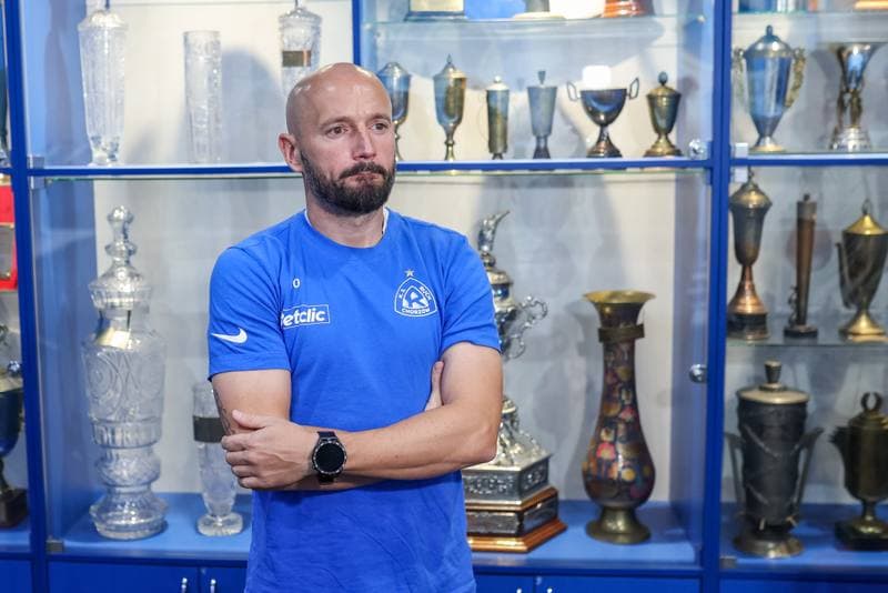 Football. Ruch Chorzow. Press Conference. 24.08.2023