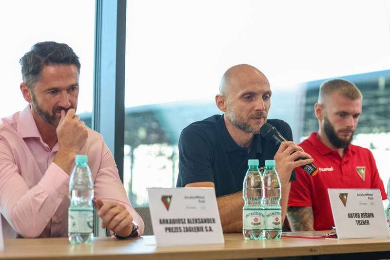 Football. Zaglebie Sosnowiec. Press Conference. 25.08.2023