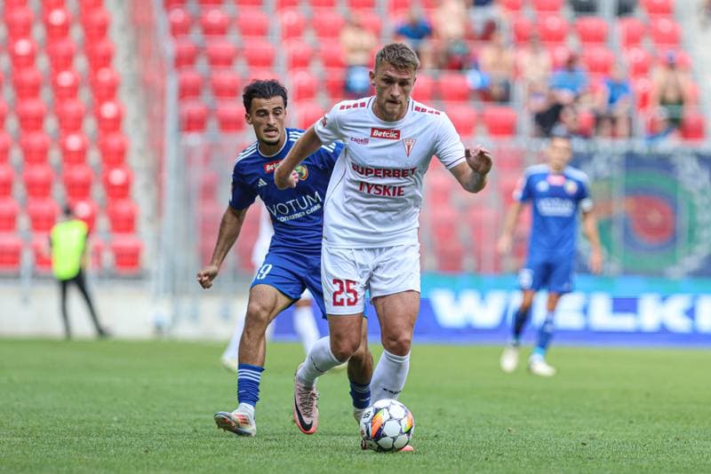 Football. Betclic I Liga. GKS Tychy - Miedz Legnica. 21.07.2024